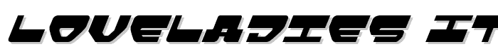 Loveladies Italic font